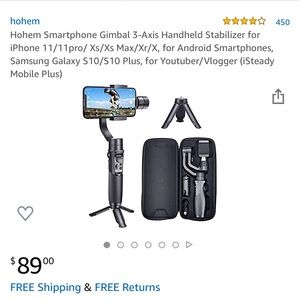 *NEW* Hohem Gimbal for all Iphones & Androids